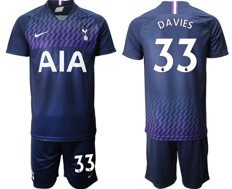 Men 2019-2020 club Tottenham Hotspur away #33 blue Soccer Jerseys